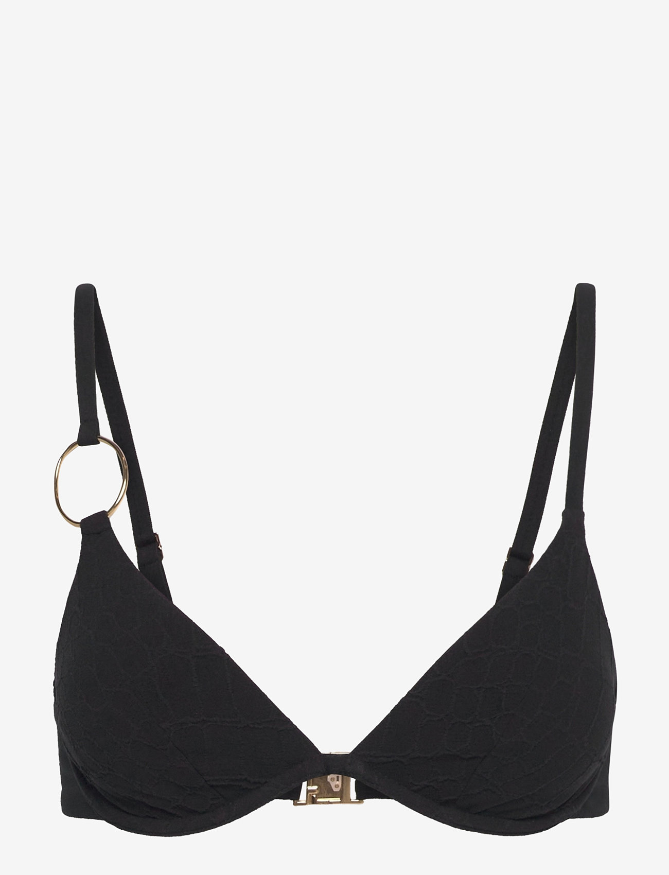 Chantelle Beach - ECLIPSE Plunge underwired bra - kaarituelliset bikiniyläosat - black - 1