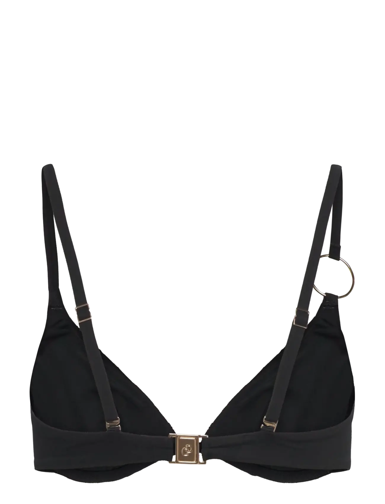 Chantelle Beach - Eclipse swimwear plunge bra - kaarituelliset bikinit - black - 2