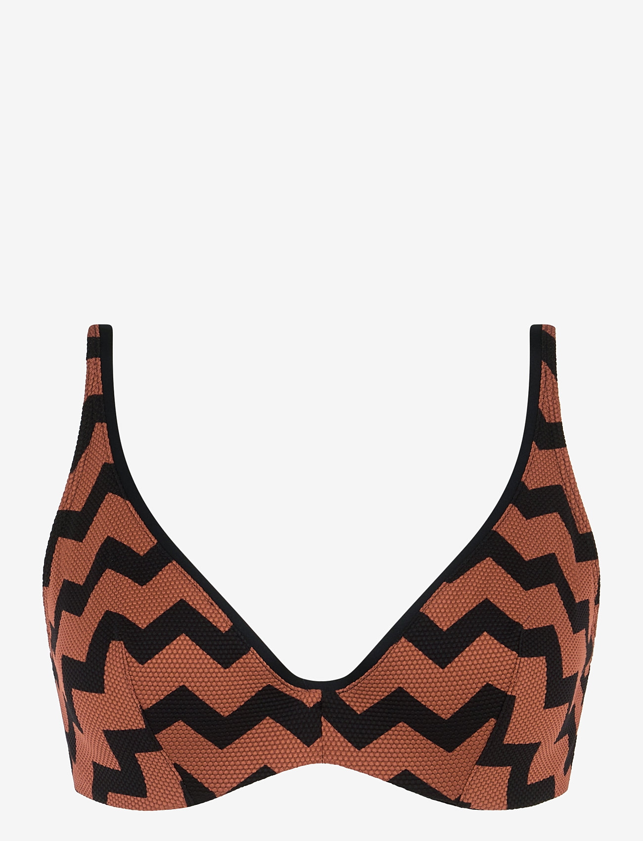 Chantelle Beach - Totem swimwear plunge bra - bikini overdele - hypnotic earth - 1