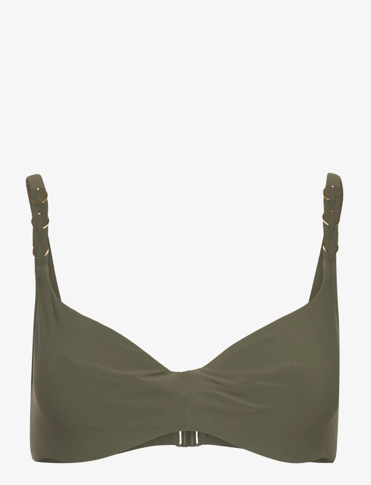 Chantelle Beach - Emblem Bikini Covering underwired bra - kaarituelliset bikiniyläosat - khaki green - 0