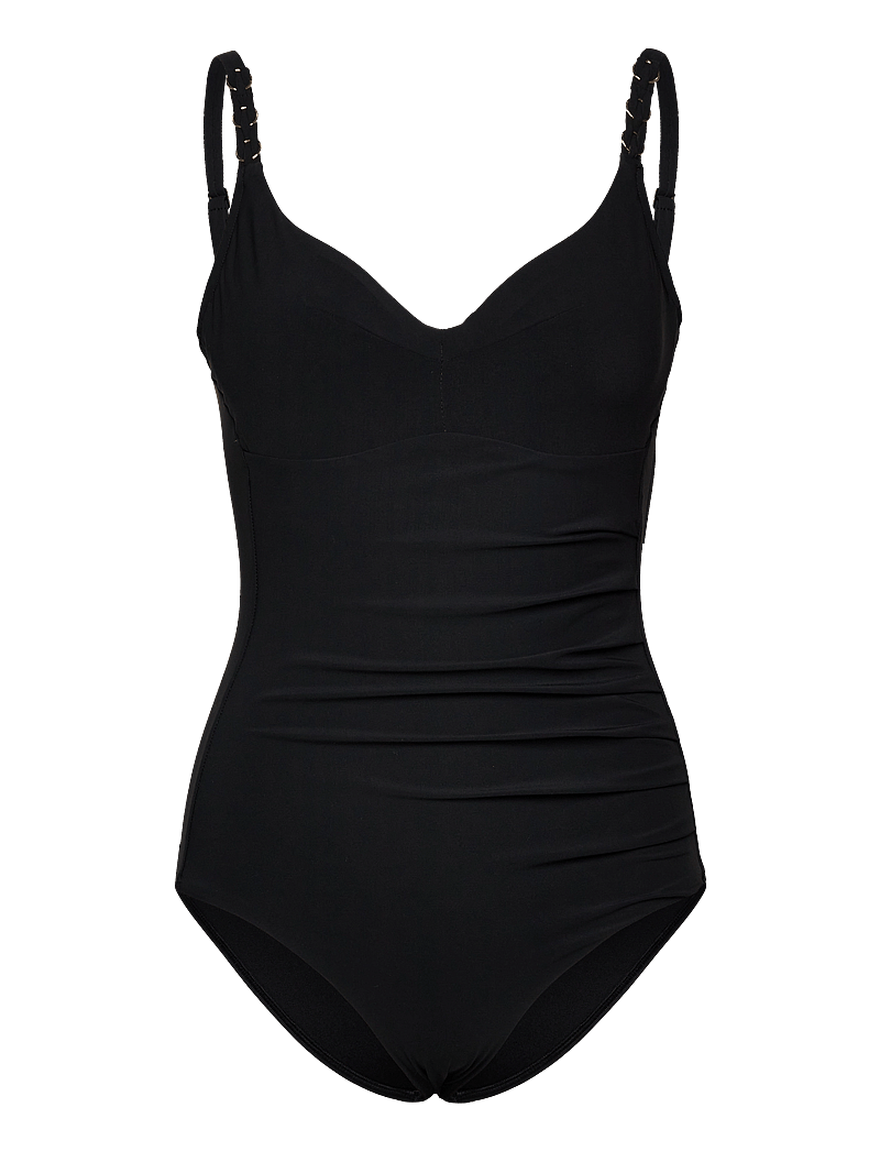 Chantelle Beach - Emblem Bikini Covering underwired swimsuit - trikood - black - 1