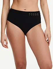 Chantelle Beach - Emblem Bikini Full brief - bikini z wysokim stanem - black - 0