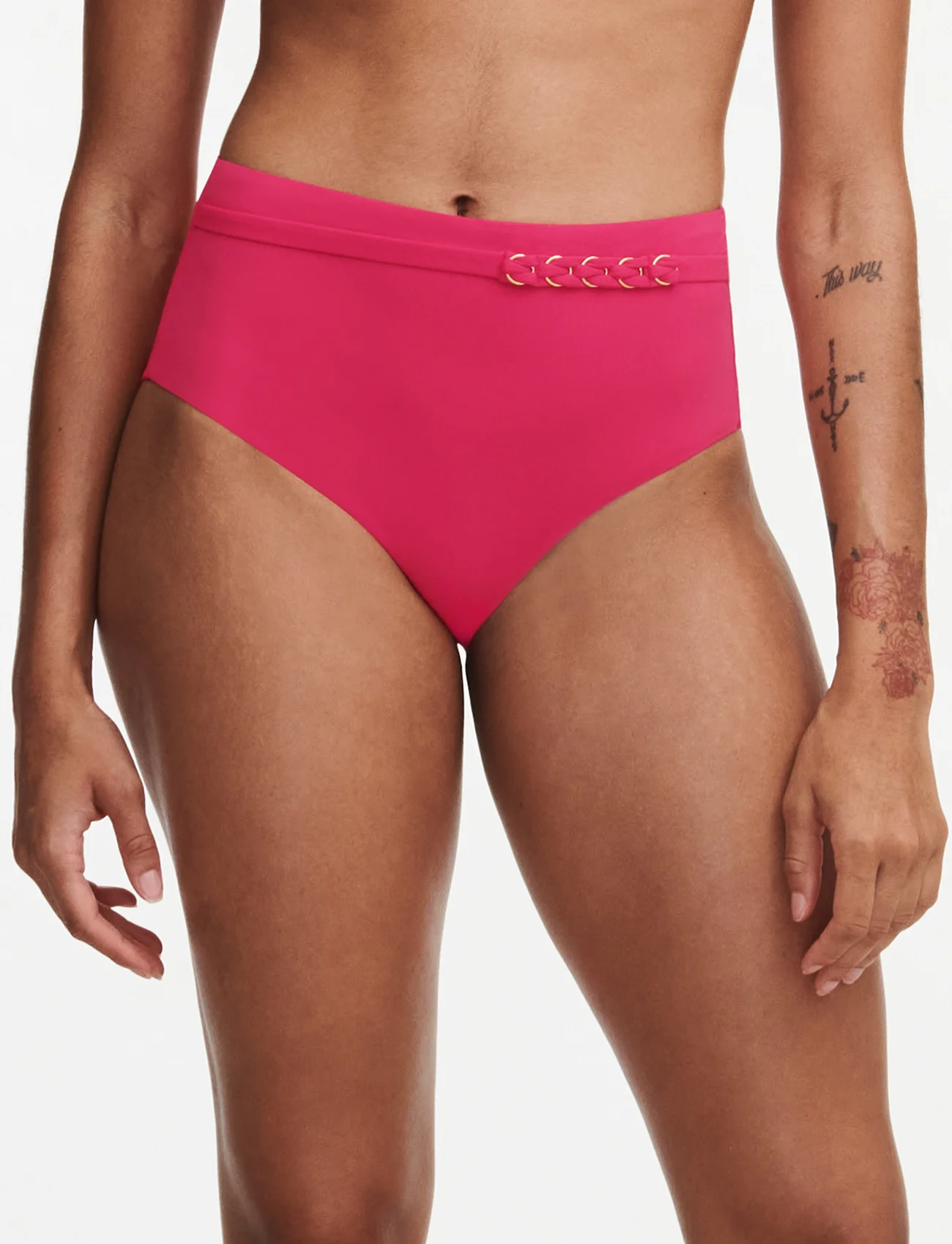 Chantelle Beach - Emblem Bikini Full brief - bikinihosen mit hoher taille - cybele pink - 0