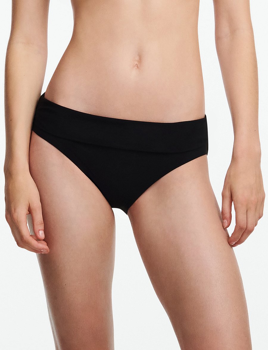 Chantelle Beach - Emblem Bikini Full brief - bikiinipüksid - black - 0