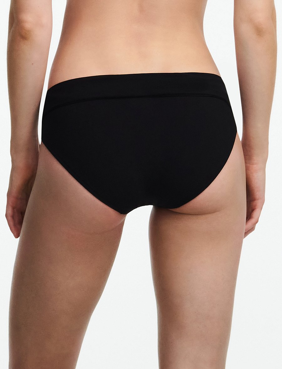 Chantelle Beach - Emblem Bikini Full brief - bikiinipüksid - black - 4