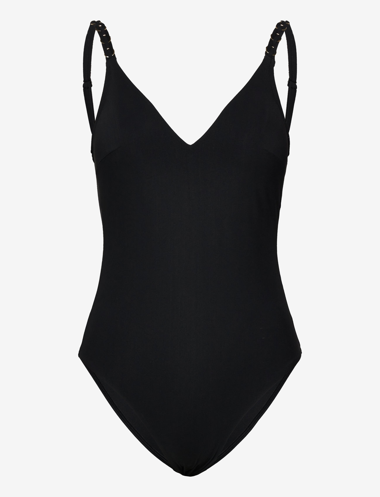 Chantelle Beach - Emblem Bikini Wirefree triangle spacer swimsuit - badedragter - black - 1