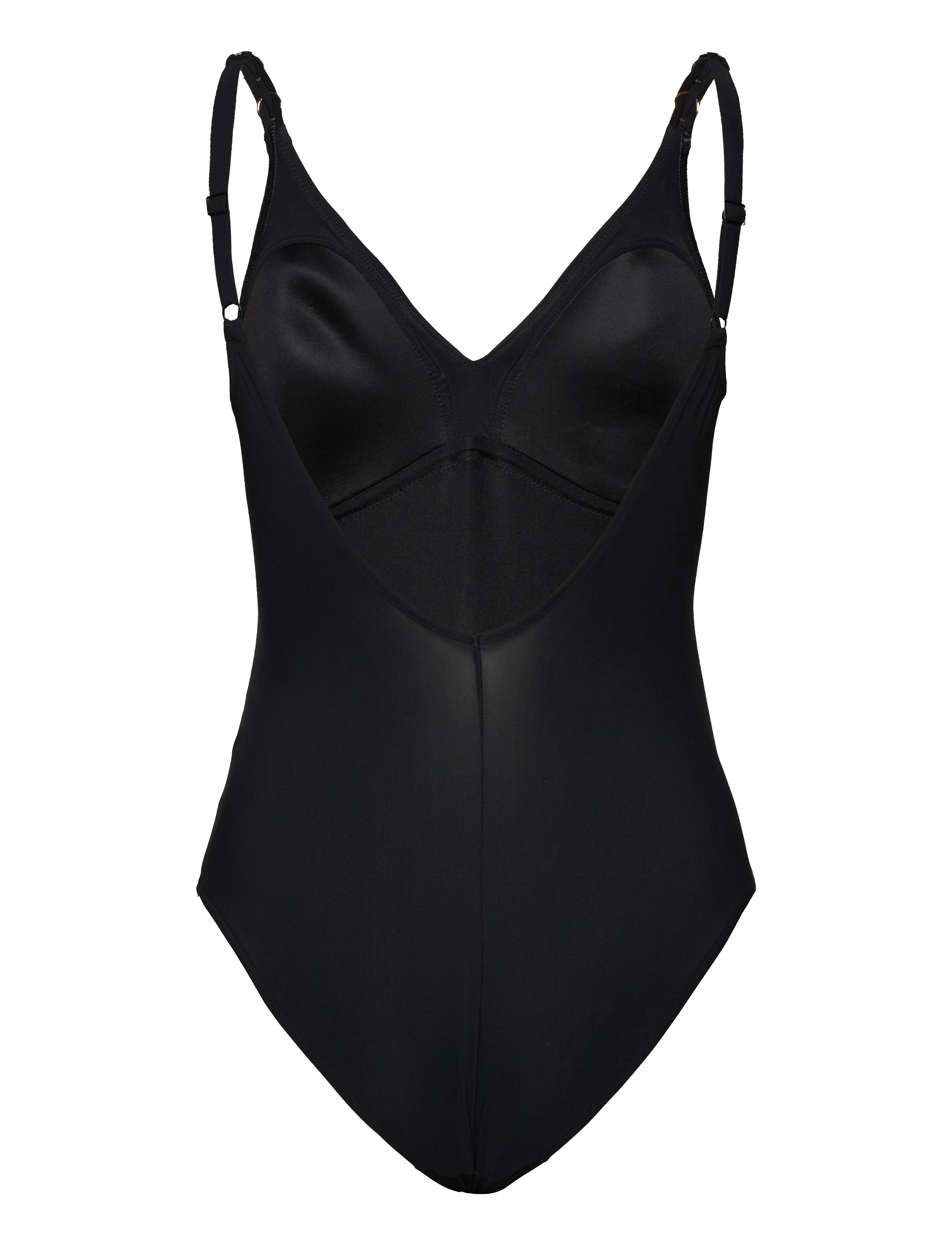 Chantelle Beach - Emblem Bikini Wirefree triangle spacer swimsuit - badpakken - black - 2