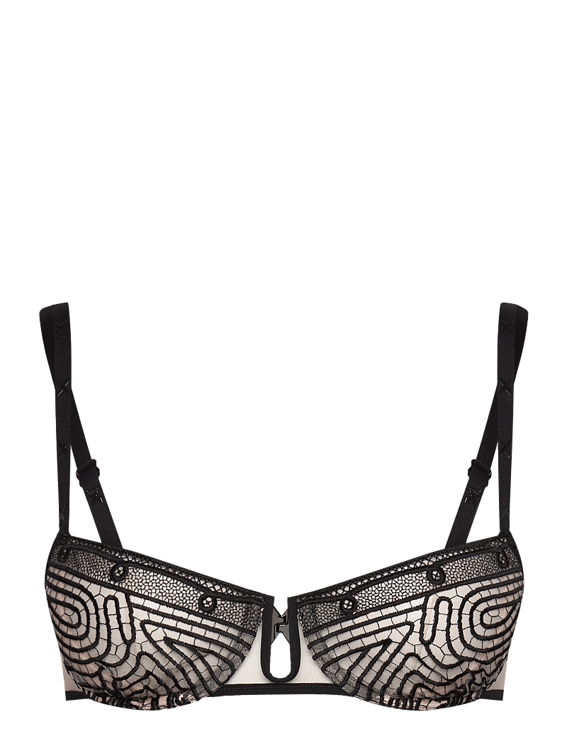 Chantelle X - Vibrate Half-Cup Foam Bra - balconette bh:ar - black / nude - 1
