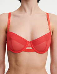 Chantelle X - Xpose Half-Cup Bra - wired bras - flame red - 4