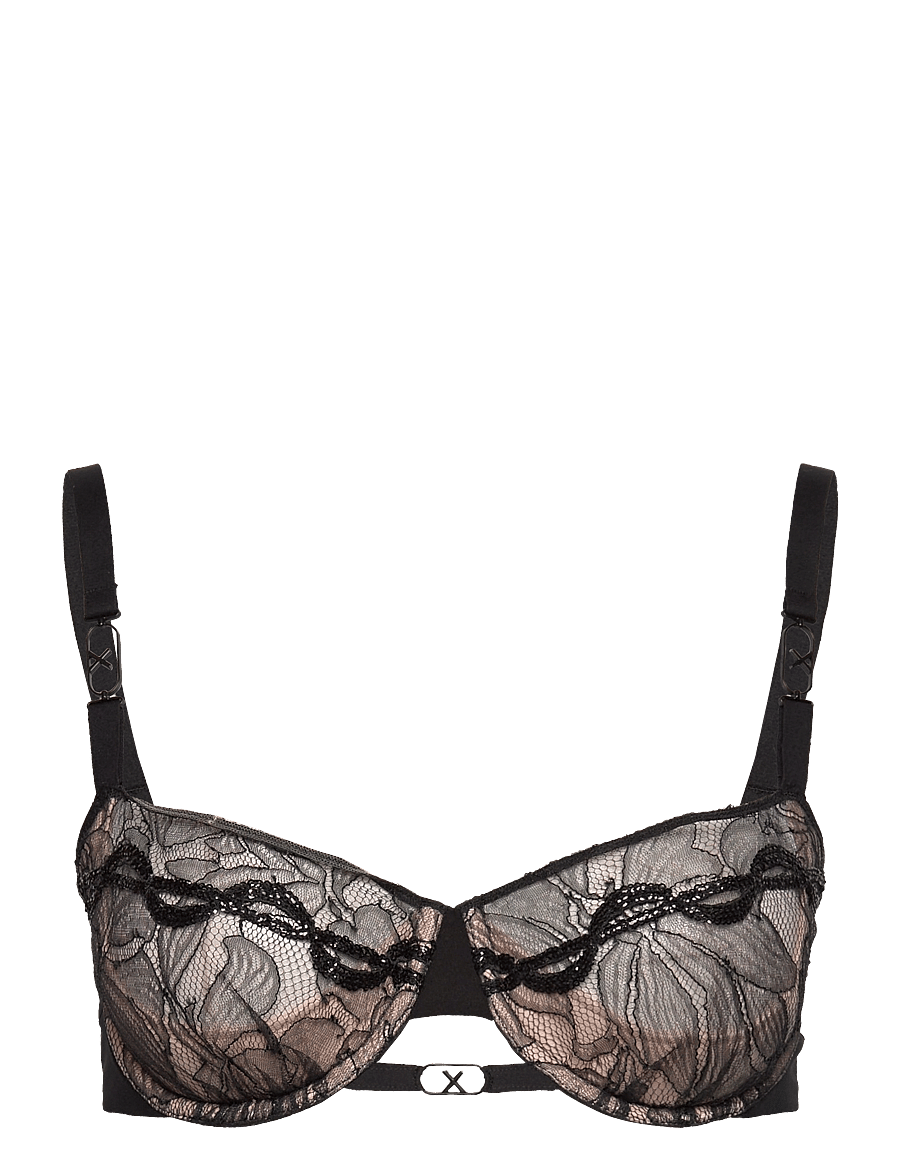 Chantelle X - Xtravagant Half-cup half-foam bra - balconette bh:ar - black - 1