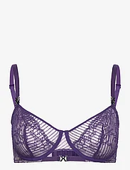 Chantelle X - Txture Half-cup bra - wired bras - club purple - 0