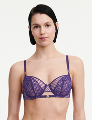 Chantelle X - Txture Half-cup bra - wired bras - club purple - 2