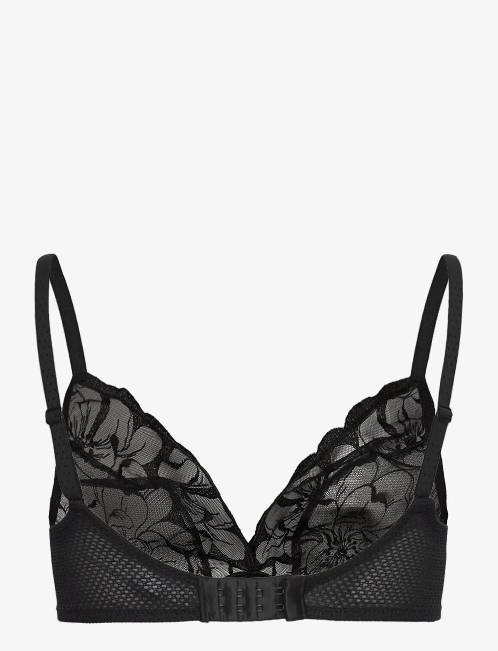 CHANTELLE - Fleurs Wirefree triangle bra - bralette - black - 2