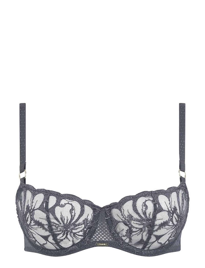 CHANTELLE - Fleurs Half-cup balcony bra - balconette bras - fancy grey - 1