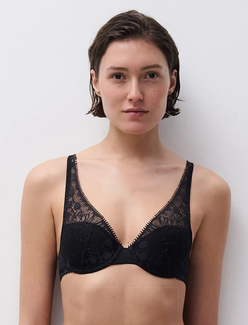 CHANTELLE - Day To Night Plunge Spacer Bra - plunge bh:ar - black - 0