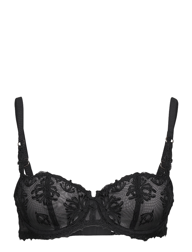 CHANTELLE - Champs Elysées Half-cup balcony bra - balconette bh'er - black - 0