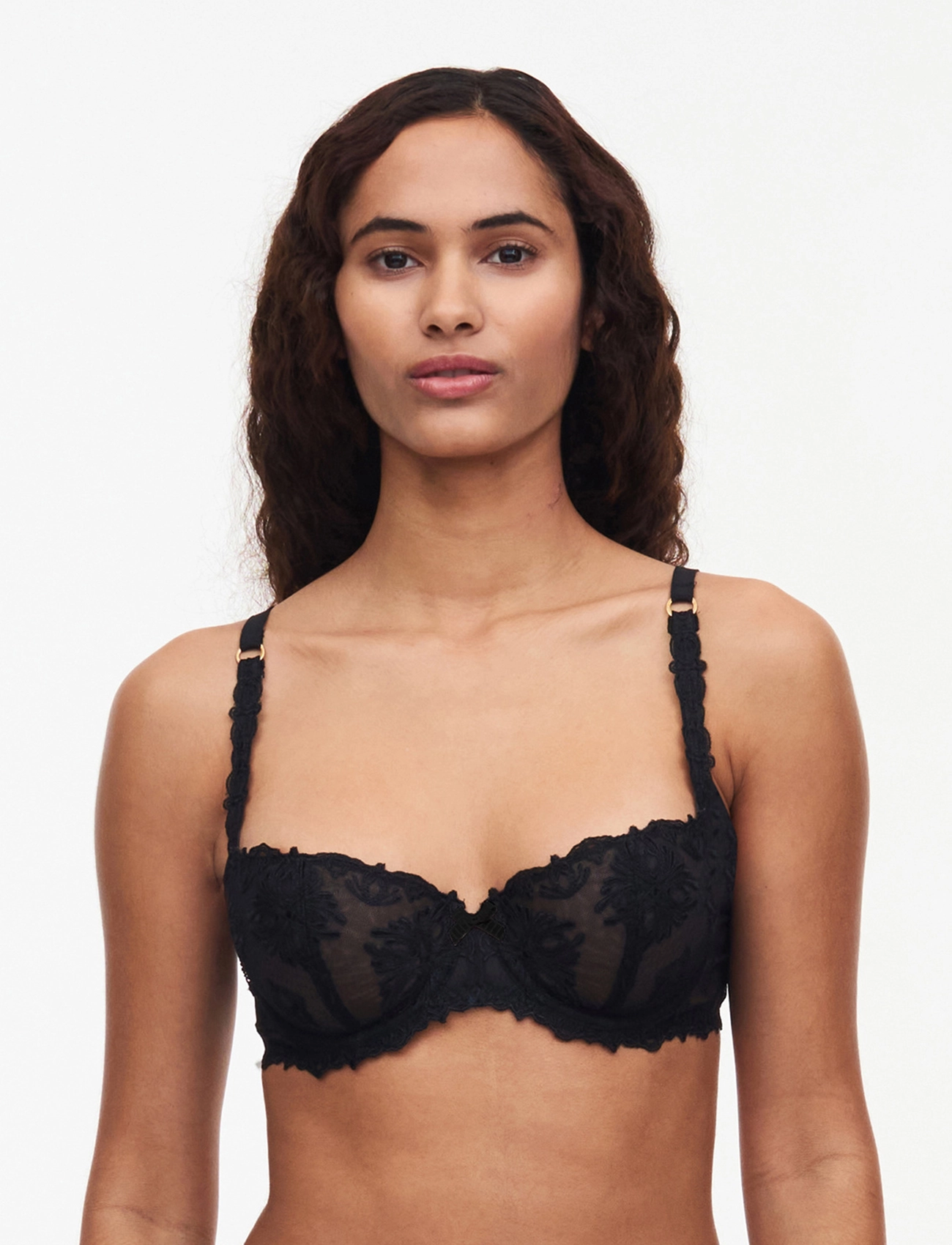 CHANTELLE - Champs Elysées Half-cup balcony bra - balconette-liivit - black - 4