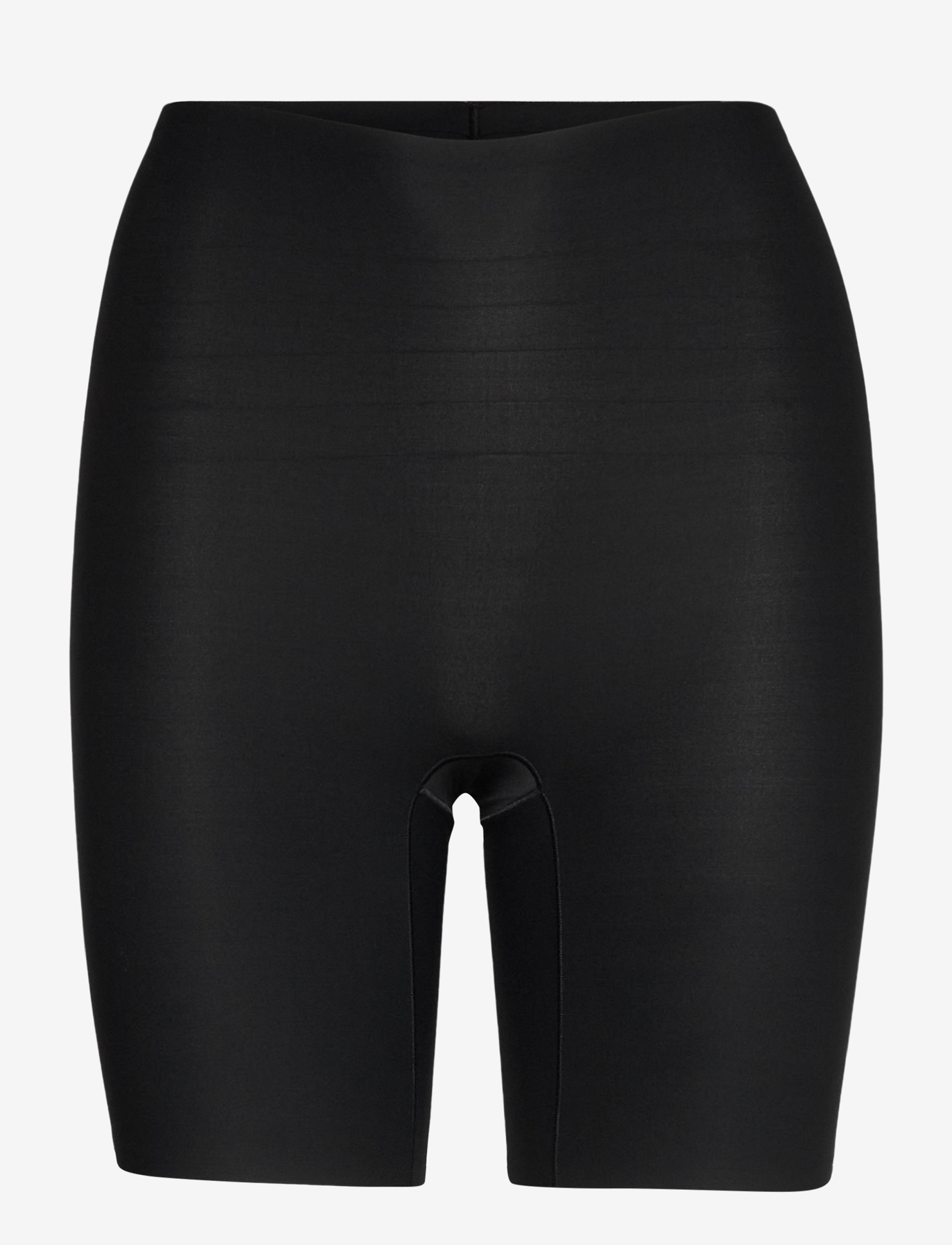 Soft Stretch High Waist Mid-Thigh Short - BLACK