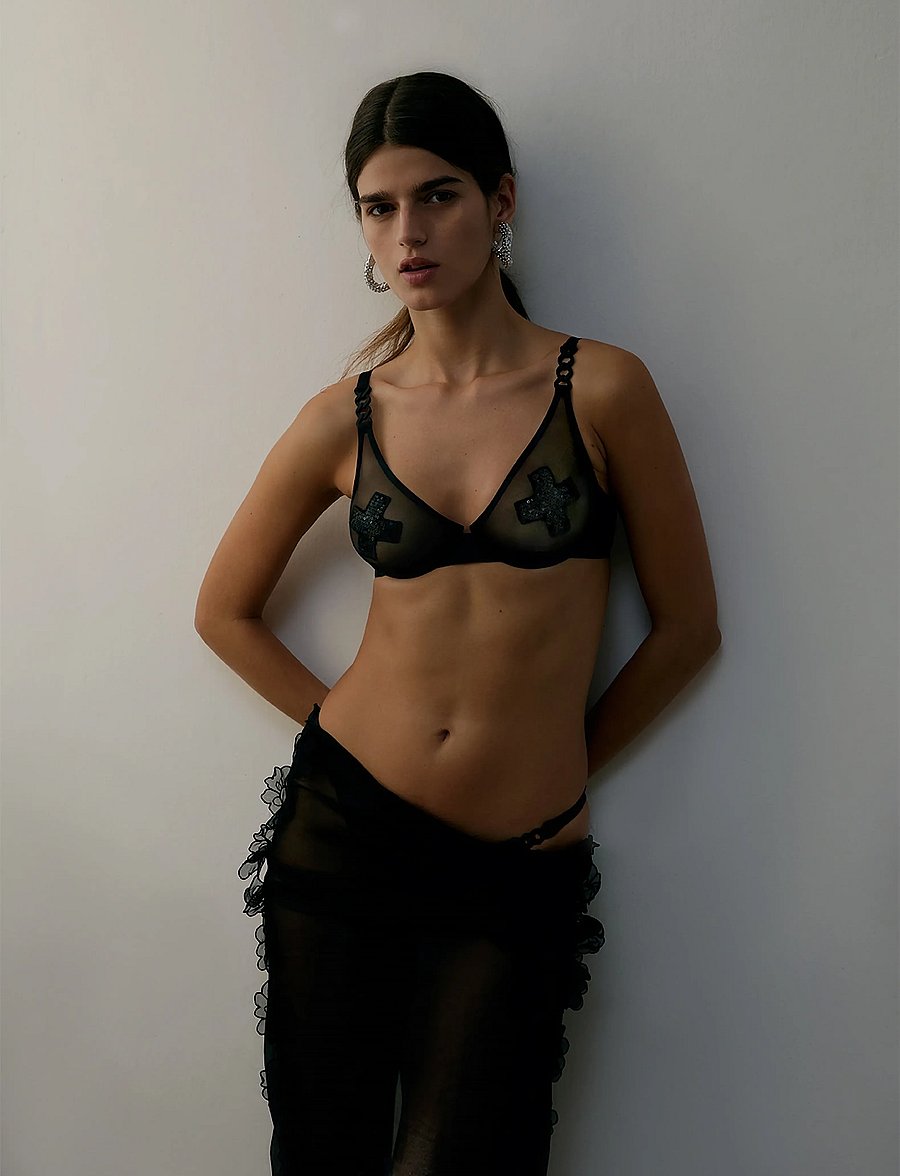 CHANTELLE - Xplicit Underwired bra - fancy sequins - 0