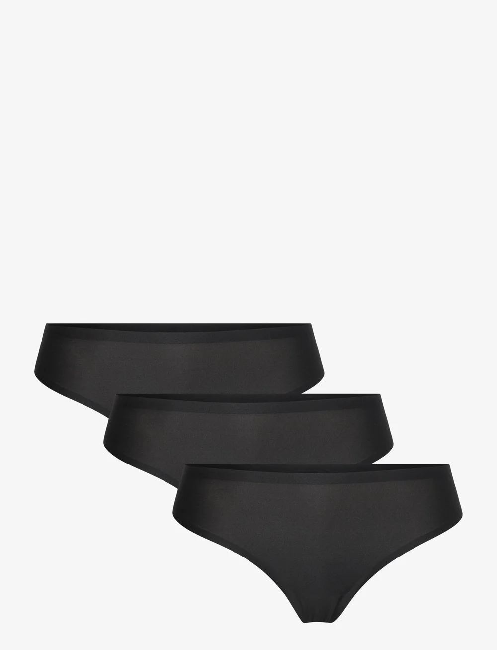 CHANTELLE - Soft Stretch 3 Pack Thong - nahtlose slips - black - 1