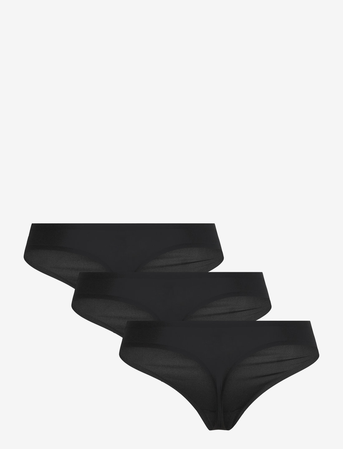 CHANTELLE - Soft Stretch 3 Pack Thong - nahtlose slips - black - 5