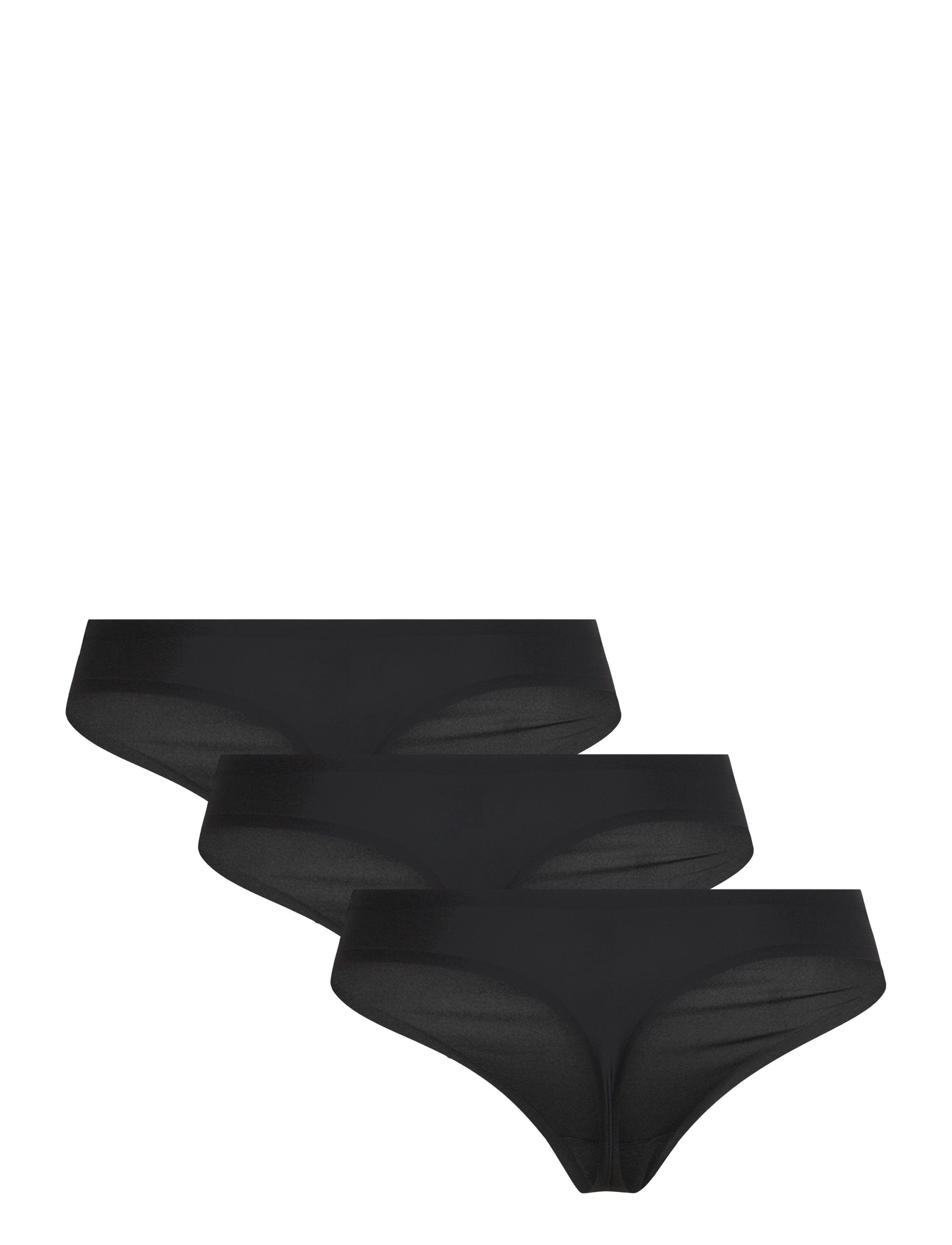 CHANTELLE - Soft Stretch 3 Pack Thong - bezvīļu biksītes - black - 5