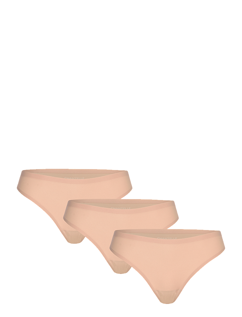 CHANTELLE - SoftStretch Thong 3 Packs - nahtlose slips - nude - 0