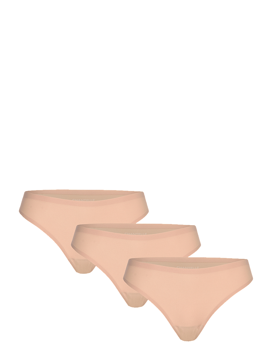 CHANTELLE - Soft Stretch 3 Pack Thong - seamless trosor - nude - 1