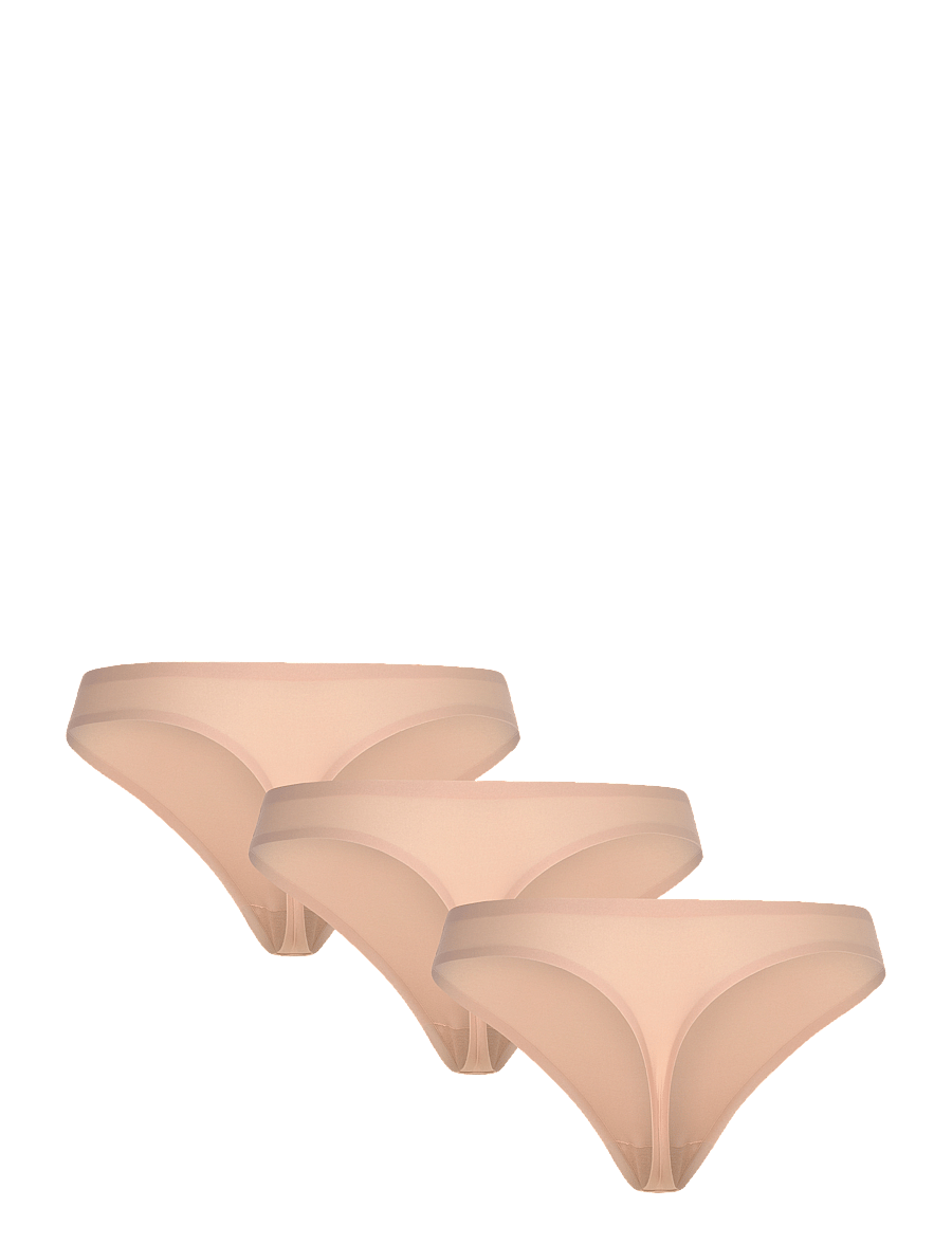 CHANTELLE - Soft Stretch 3 Pack Thong - seamless trosor - nude - 4