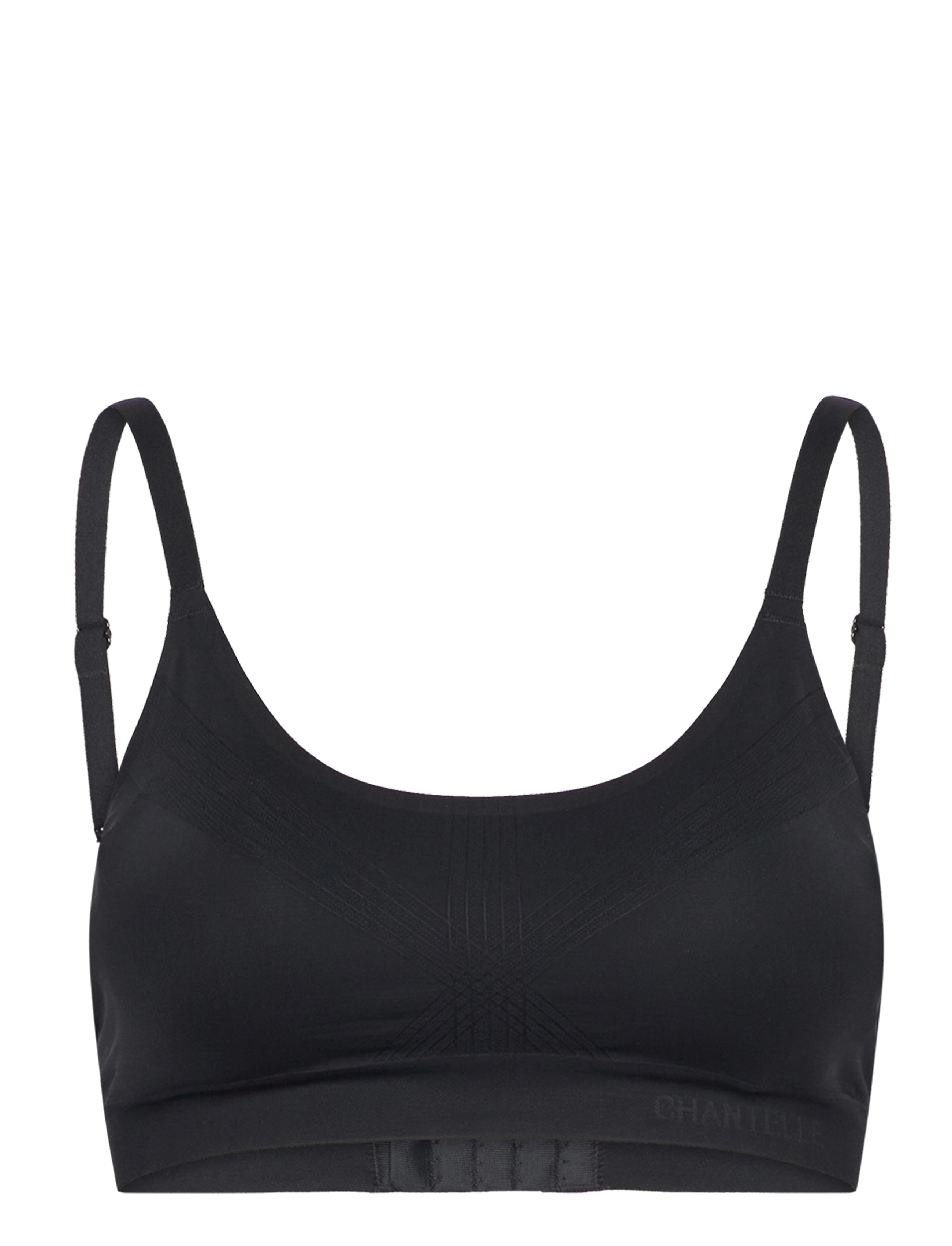 CHANTELLE Smooth Comfort Wirefree support bra - BHs - BLACK / black