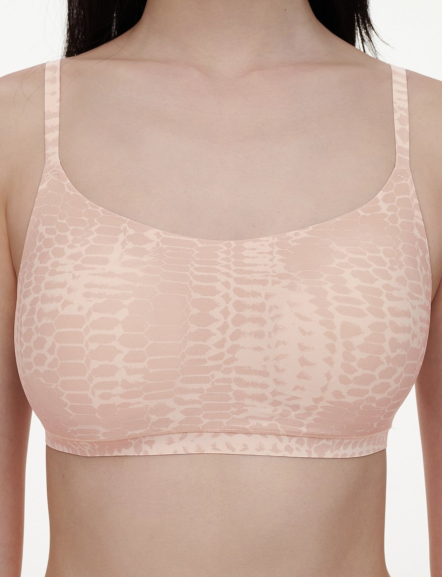 CHANTELLE - Softstretch Padded Bralette / print - rinnahoidja - light snake print - 4