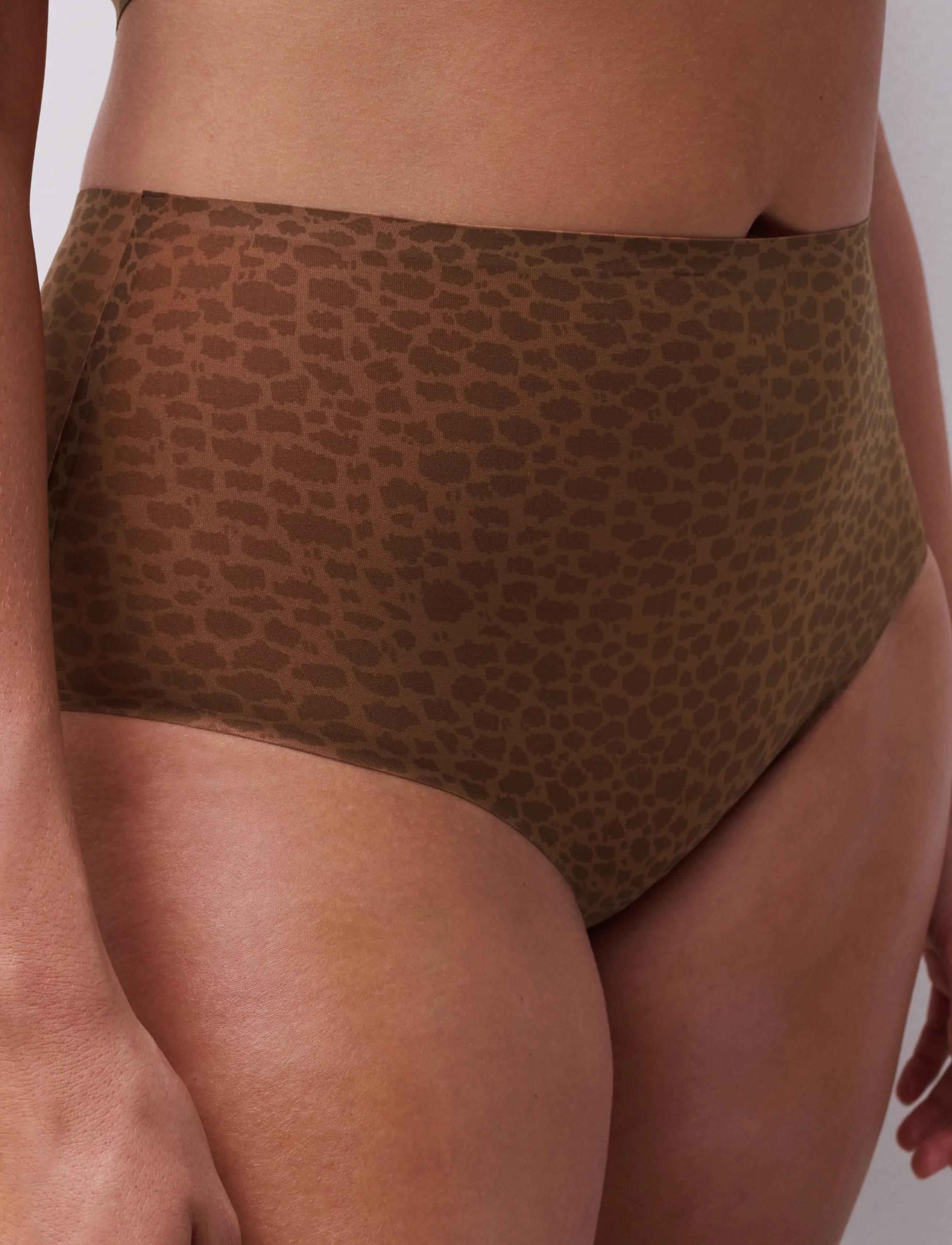 CHANTELLE - Softstretch High waist brief / print - vidutinio ir aukšto juosmens kelnaitės - wild brown - 2