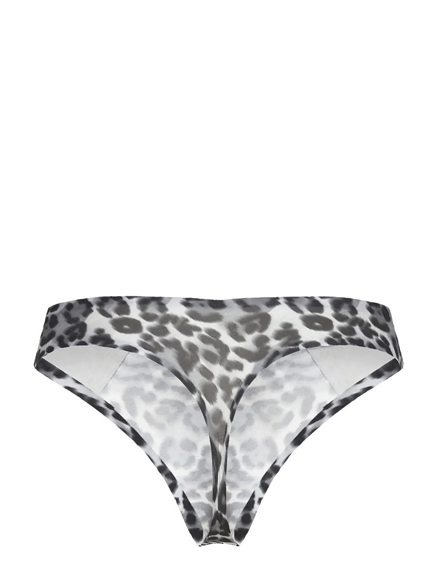 CHANTELLE - Soft Stretch Thong - stringtrosor - grey leopard - 2