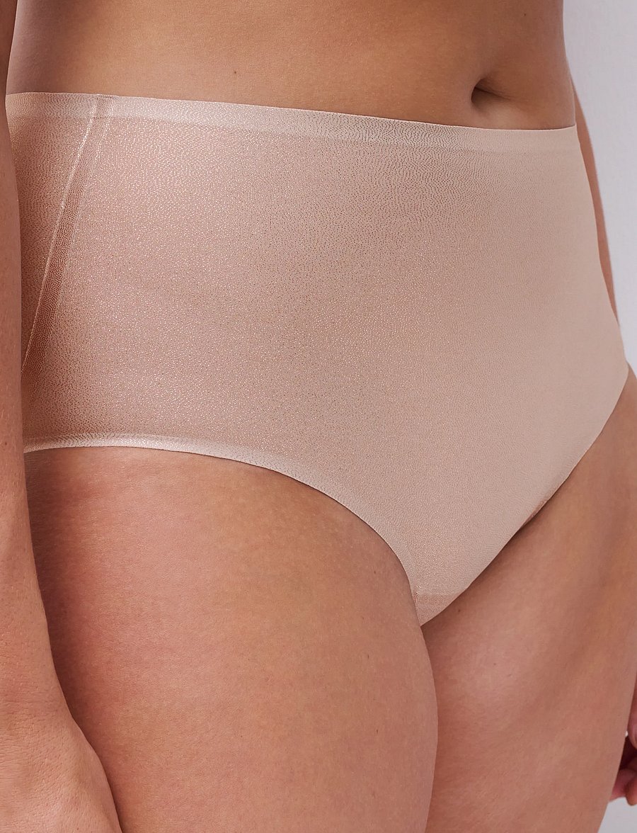 CHANTELLE - Softstretch High waist brief / shimmer print - nahtlose slips - golden glow - 2