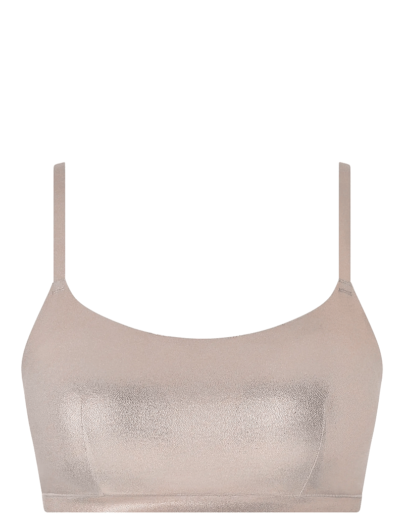 CHANTELLE - Softstretch Padded bralette / shimmer print - tank-top-bhs - golden glow - 1