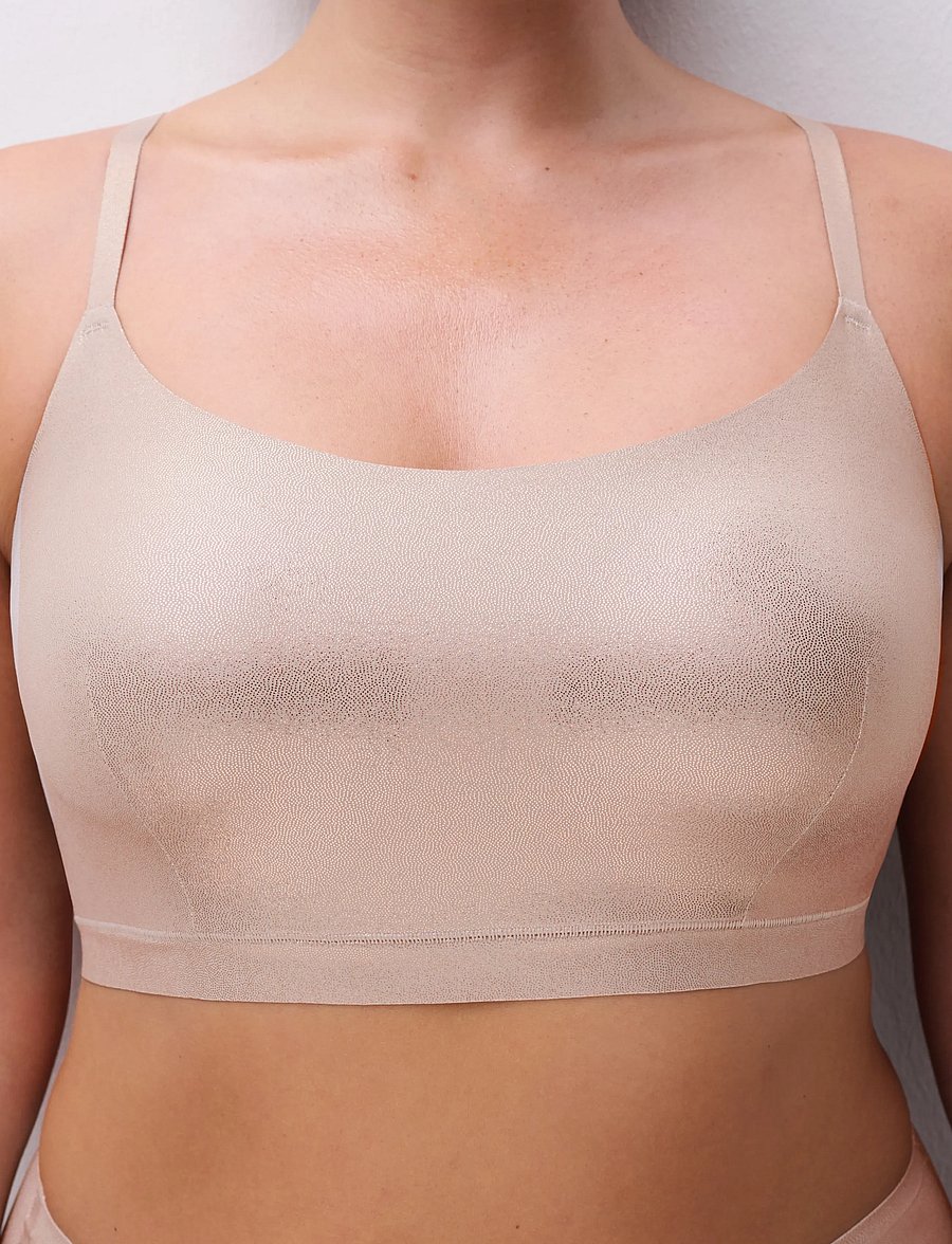 CHANTELLE - Softstretch Padded bralette / shimmer print - bh-linnen - golden glow - 2