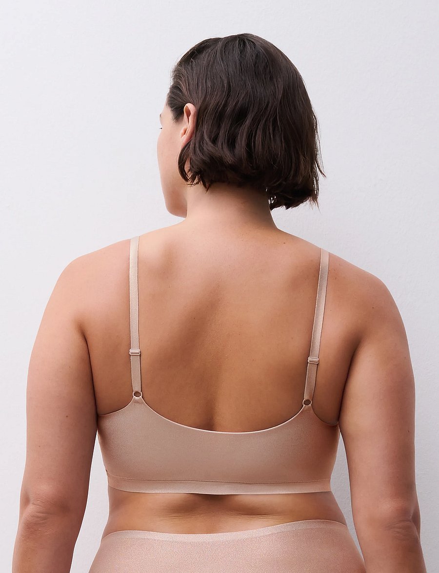 CHANTELLE - Softstretch Padded bralette / shimmer print - bh-linnen - golden glow - 3