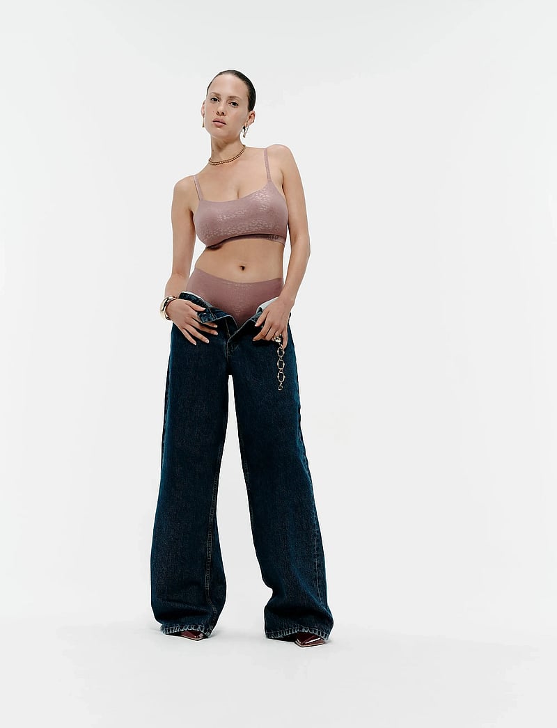 CHANTELLE - SoftStretch Padded Bralette - toppiliivit - pink leo shimmer - 0