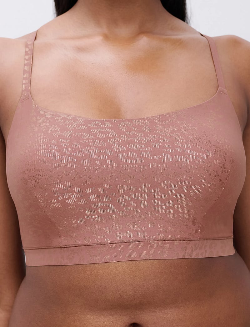 CHANTELLE - SoftStretch Padded Bralette - toppiliivit - pink leo shimmer - 4