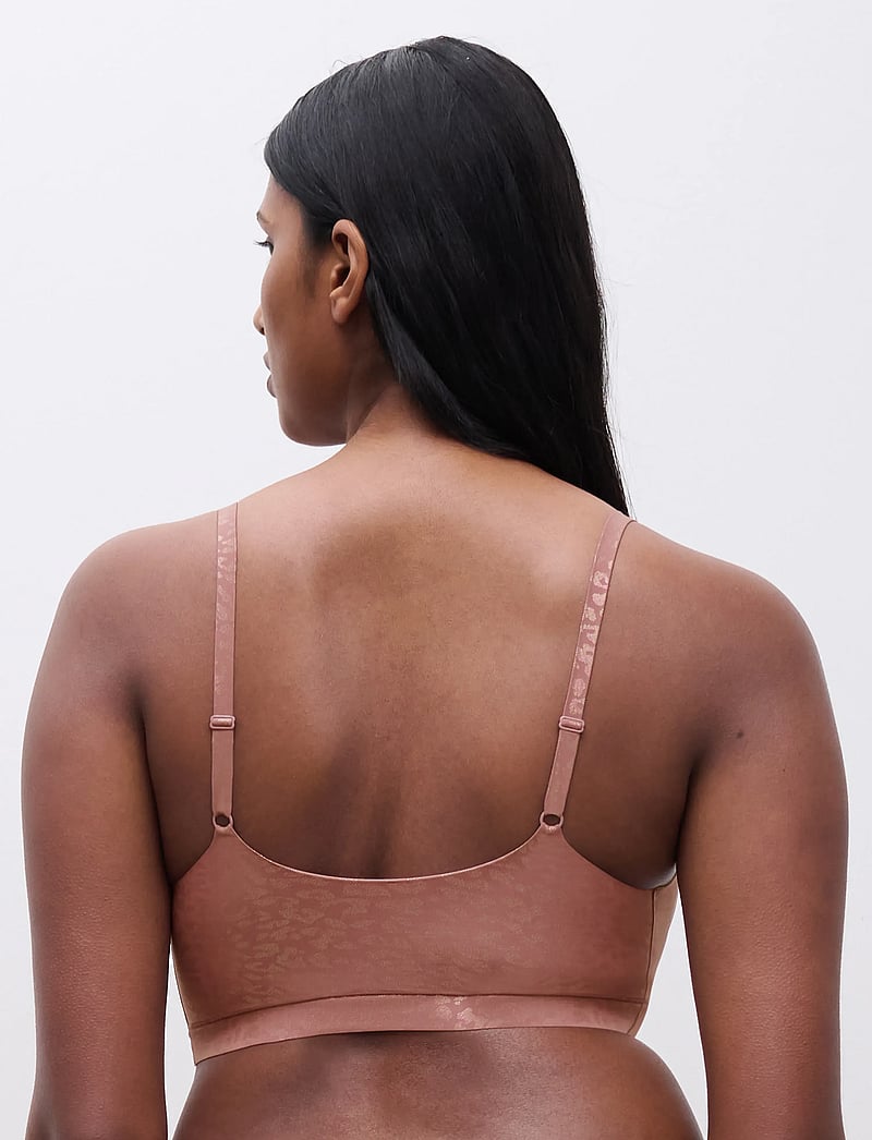 CHANTELLE - SoftStretch Padded Bralette - toppiliivit - pink leo shimmer - 5