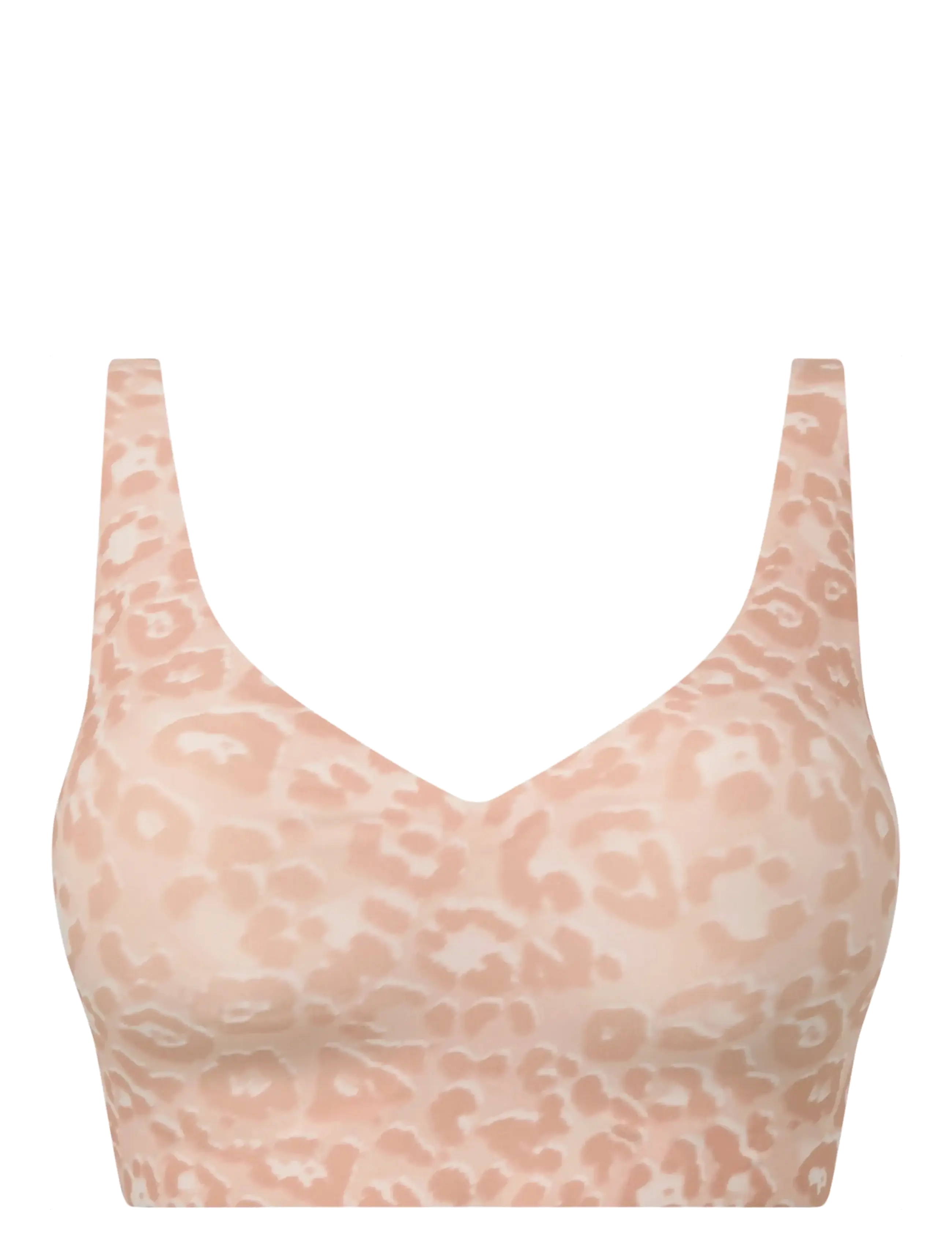 CHANTELLE Softstretch Power Plunge Wirefree BH Print Pink - S - Damen