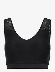 CHANTELLE - Soft Stretch Padded Lace Top - toppiliivit - black - 0