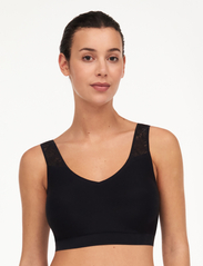 CHANTELLE - Soft Stretch Padded Lace Top - liemenėlės, dėvimos po berankoviais marškinėliais - black - 2