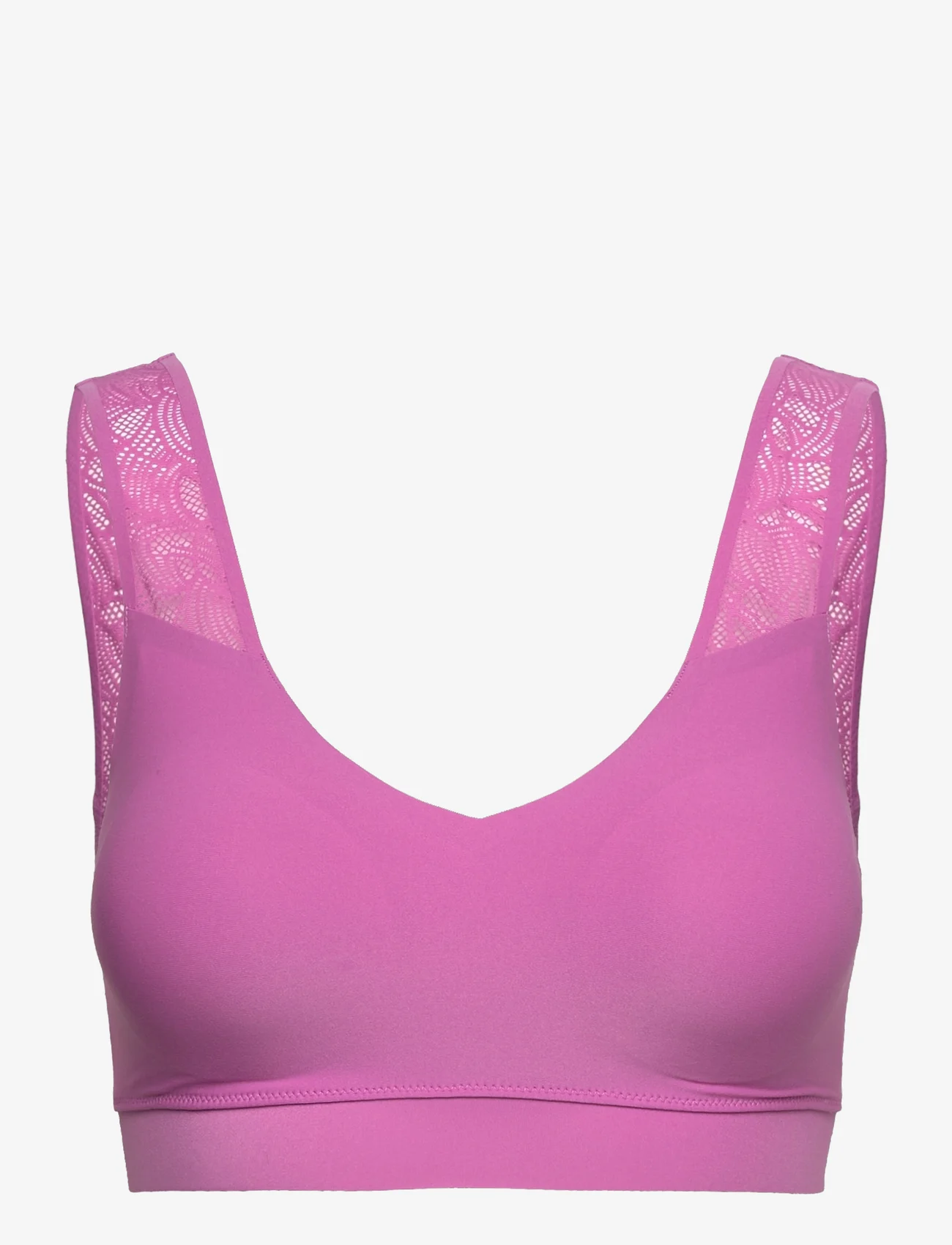 CHANTELLE - Soft Stretch Padded Lace Top - sporta krūšturi - rosebud - 0