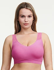CHANTELLE - Soft Stretch Padded Lace Top - tank top bras - rosebud - 4