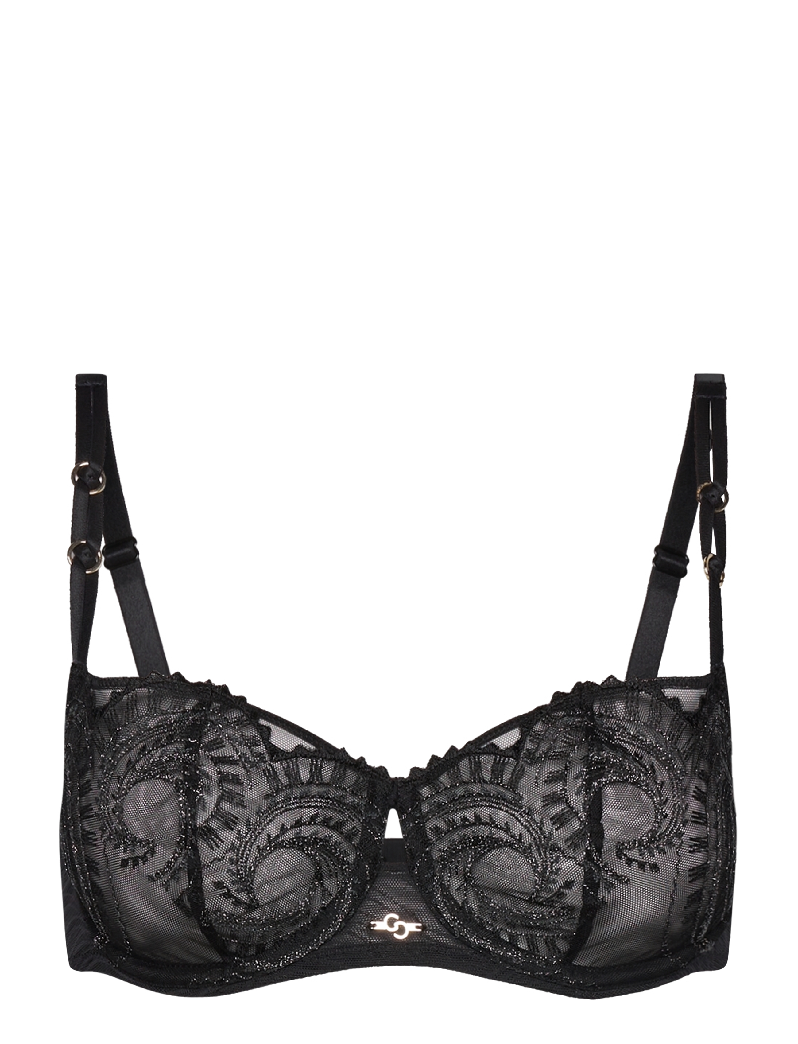 CHANTELLE Mystic Dream Half-Cup Bra - Angebote - BLACK GREY LUREX / black
