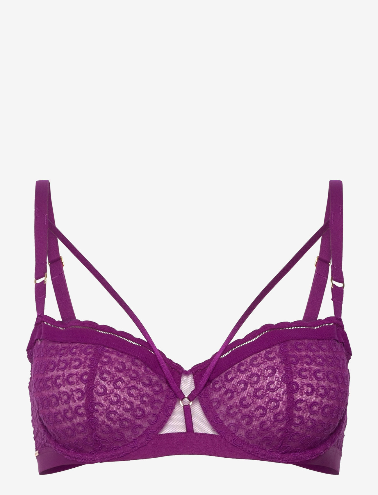 CHANTELLE - Monogram Half-Cup Balcony Bra - balconette-rinnahoidjad - ultraviolet - 0