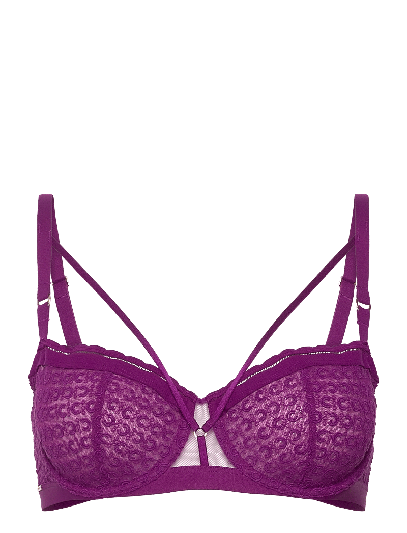 CHANTELLE - Monogram Half-Cup Balcony Bra - balconette-rinnahoidjad - ultraviolet - 0