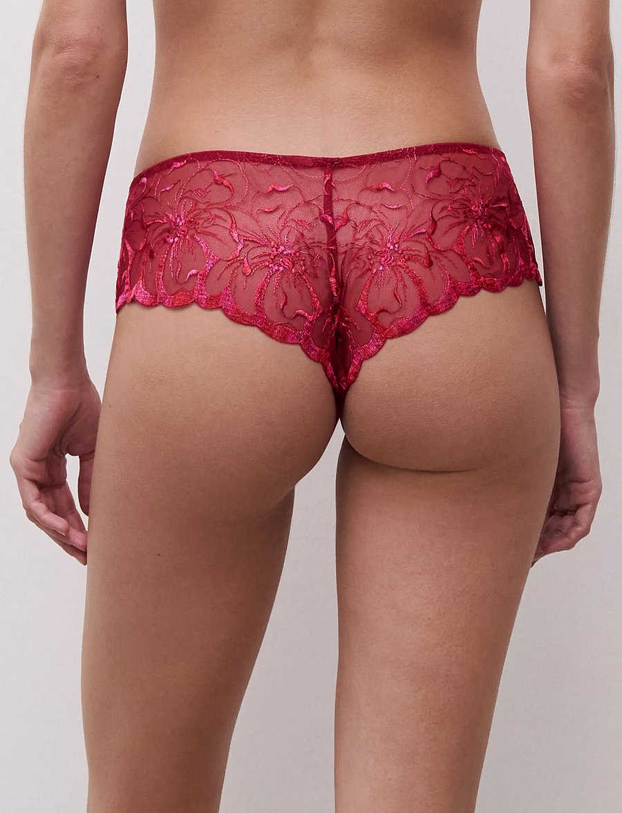 CHANTELLE - Fleurs Shorty - brazilian trusser - candy apple shades - 4