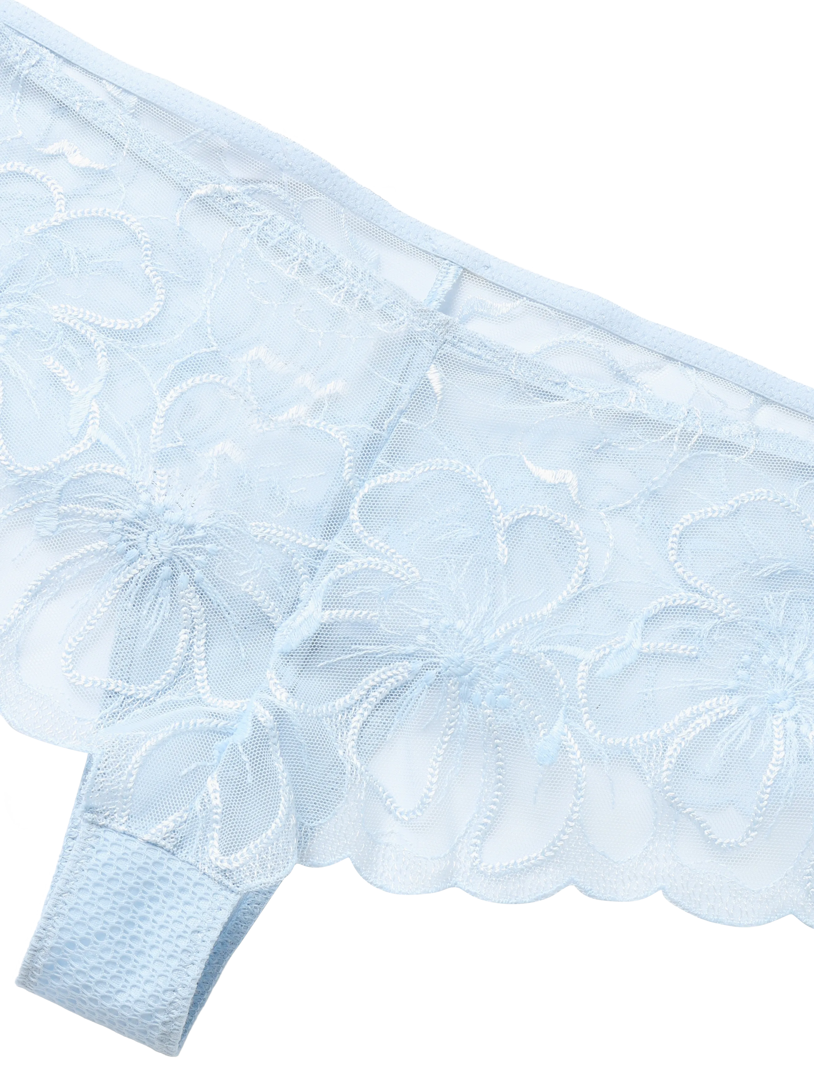 CHANTELLE - Fleurs Revealing shorty - brazilian slips - icy flower - 5